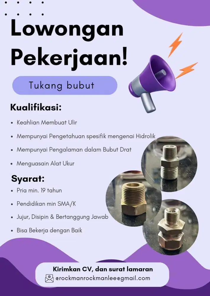 DI CARI SEGERA TUKANG BUBUT HIDROLIK