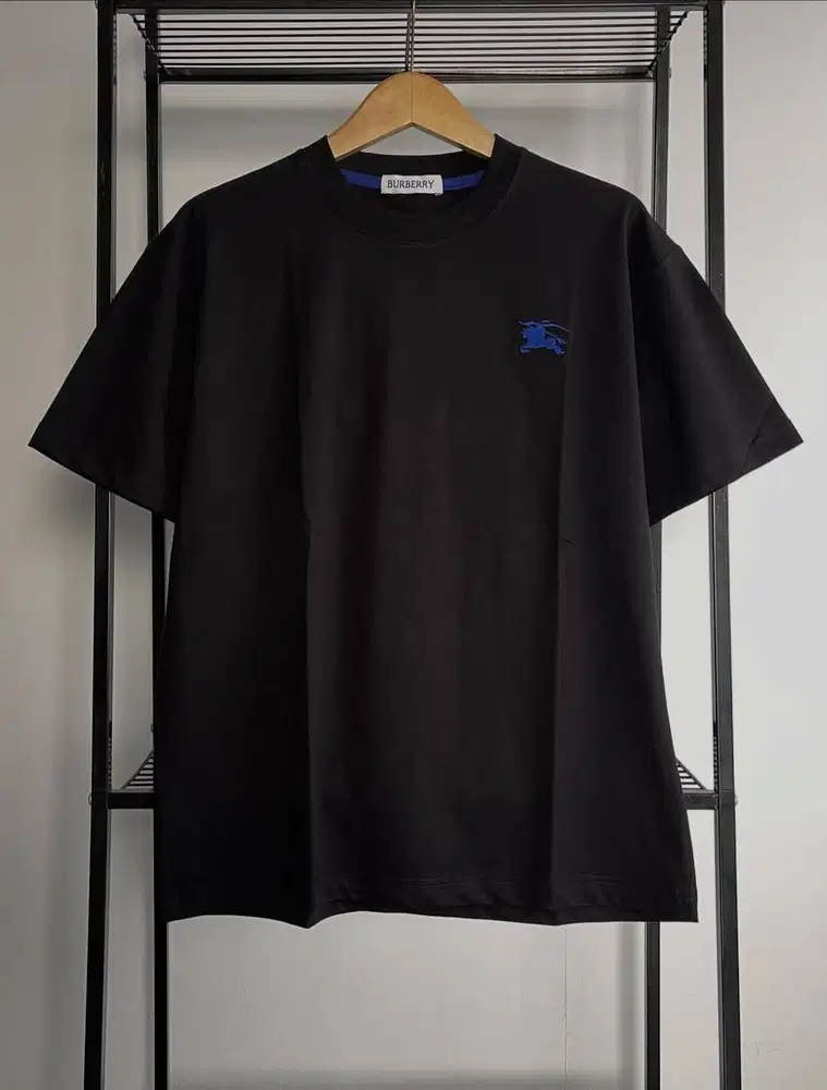 BURBERRY EKD CHEST LOGO T-SHIRT - BLACK (L)