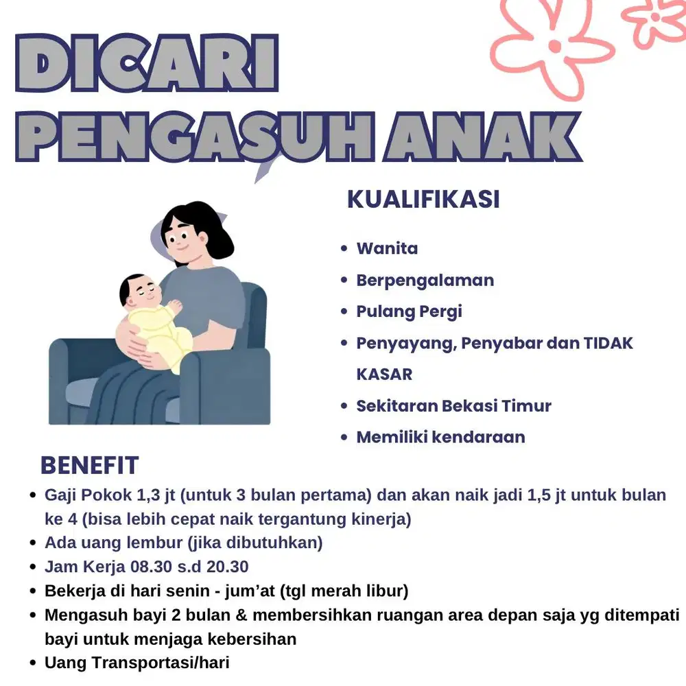 Dicari Pengasuh Bayi