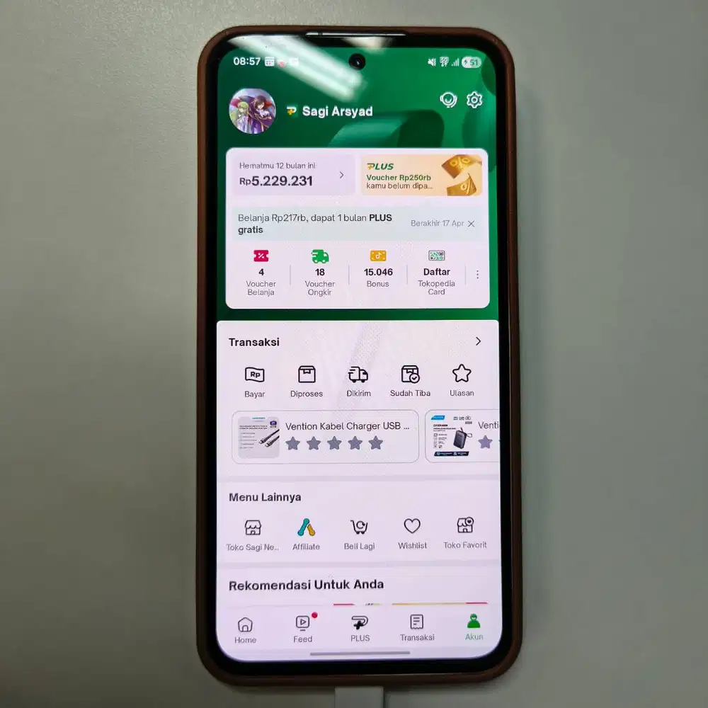 Samsung Galaxy A55 12/256 SEIN Mulus Like New Batangan