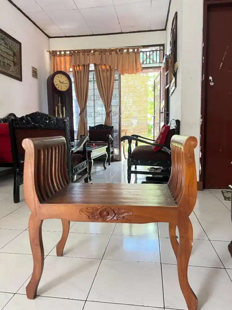 Kursi single kayu jati