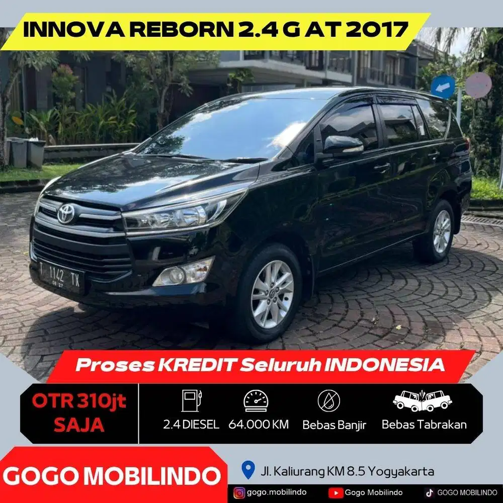Toyota Innova Reborn G Matic 2017 ORISINIL DP Minim Veloz