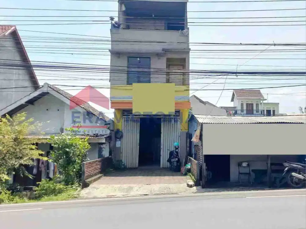 Dijual ruko 3 lantai pinggir jalan Malang Pasuruan dekat Pabrik dan SMKN 1 Purwosari