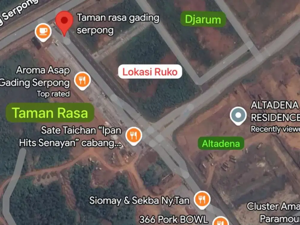 Sebrang Taman Rasa Pasadena Ruko Prime Lokasi Area Ramai & Nempel Kuliner Hits!