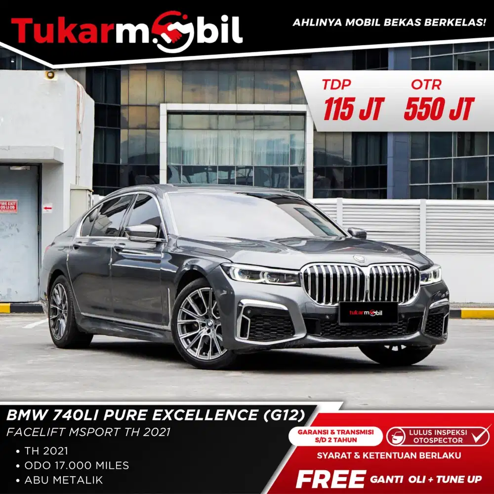BMW 740Li Pure Excelence (G21) tahun 2021