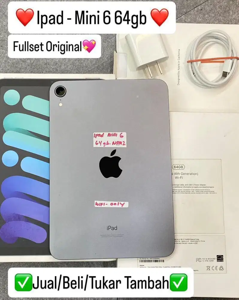 Ipad Mini 6 64 Gb Space Grey Bisa cicilan