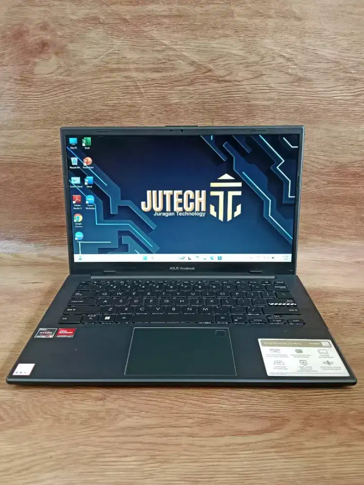 Laptop Asus Vivobook Go Ryzen 5 Slim Ram 16 GB, Siap pakai