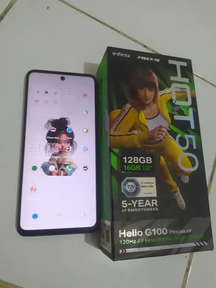 Infinix Hot 50 Ram 8+8/128GB NFC Ori lengkap