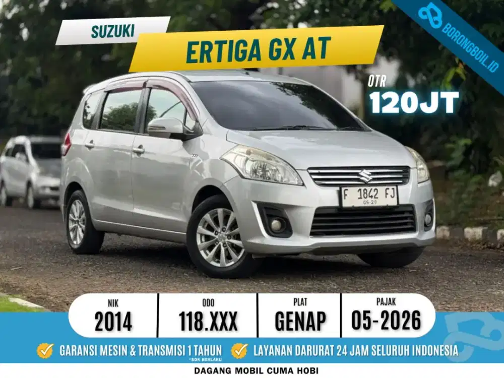 Suzuki Ertiga GX Matic 2014 Silver Metalik