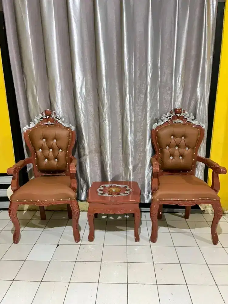 1 set Kursi Tamu Jati