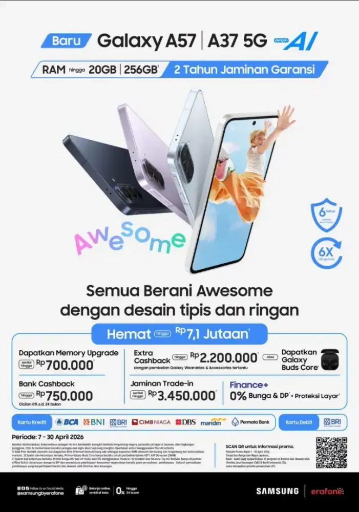 Promo free upgrade dan bonus galaxy fit3