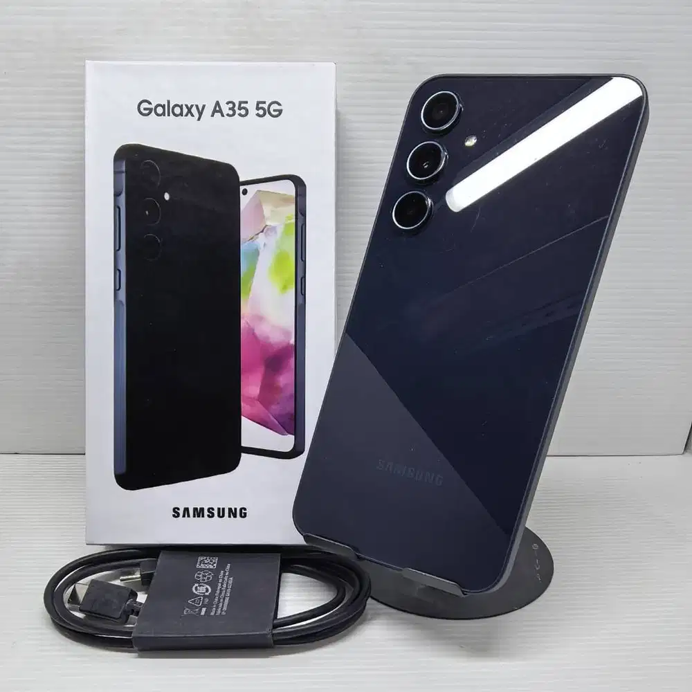 SEPERTI BARU  MULUS  SAMSUNG GALAXY A35 5G 8/256 NAVY  NO MINUS EX SEI