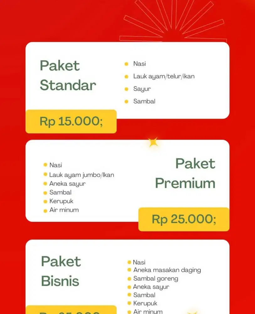 Jasa penyediaan catering