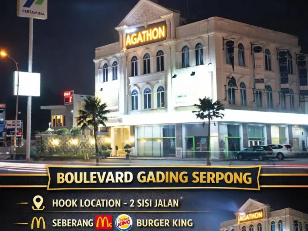 For Lease Super Strategis dan Premium location Gading serpong