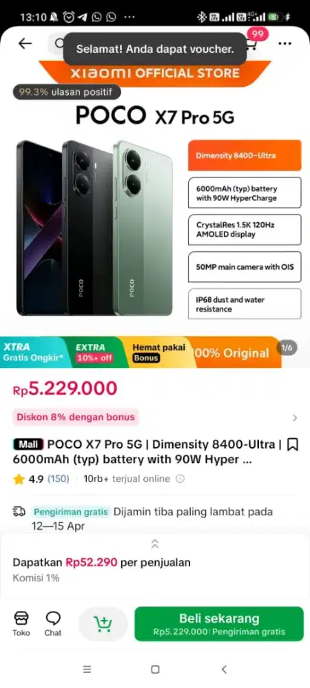 Poco X7 Pro 5G pemakaian 1 minggu