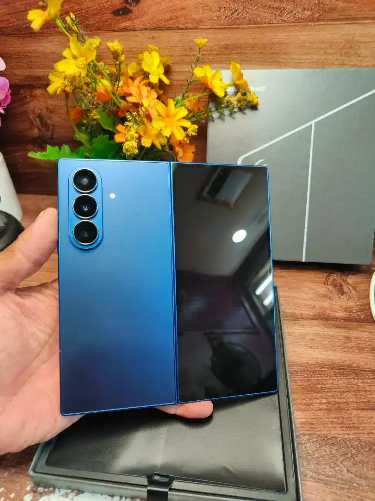Samsung z fold 6 blue 12/256 gb fullset original garansi resmi sein