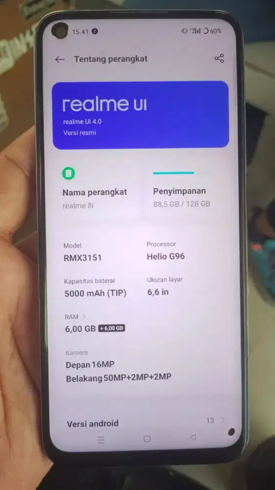 Realmi 8i apa adanya