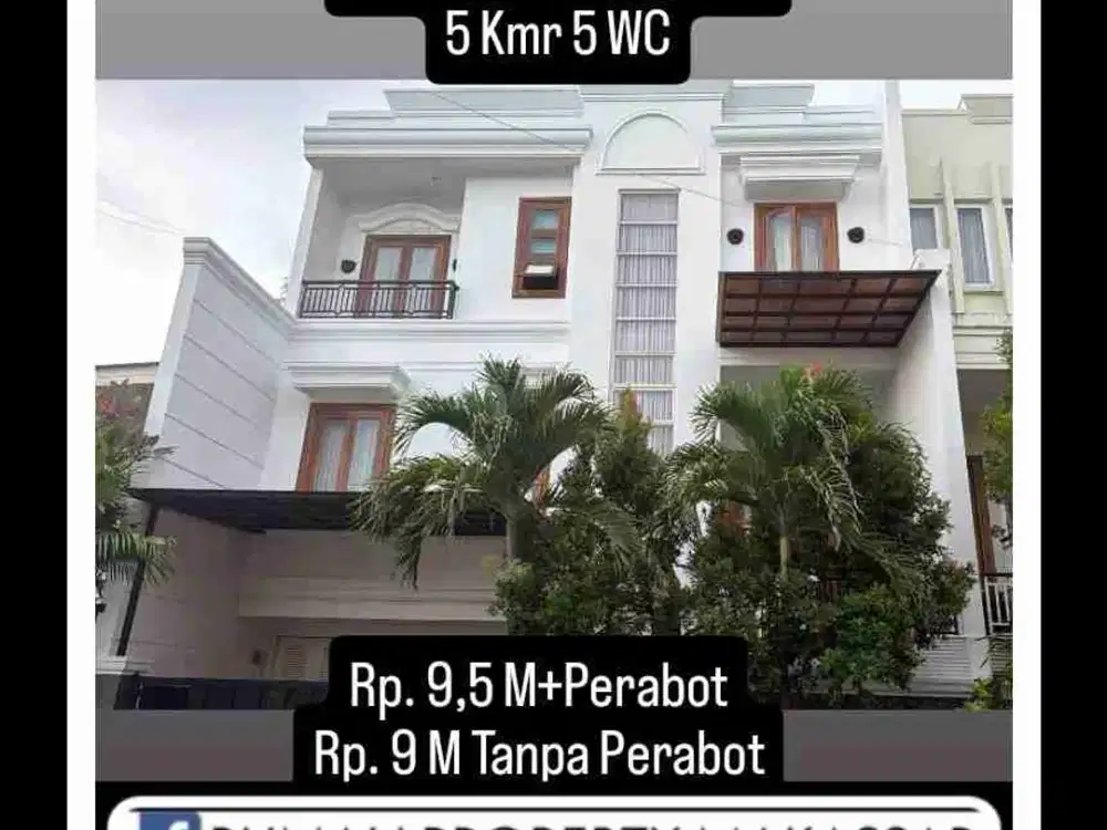 Bukit Vila Mas Panakkukang 
12X17 SHMBukit Villa Panakkukang 
12X17 SHM
3,5 Lantai 
5 Kamar Tidur
5 Kamar Mandi 
Belakang Mall Panakkukang 
Belakang Swissbell Hotel
Rp. 9,5 M+Perabot
Rp. 9 M Tanpa Perabot