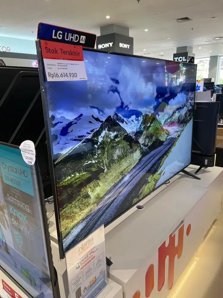 STOK TERAKHIR! TV LG LED SMART 4K 75 INCH (bisa cicilan 0%)