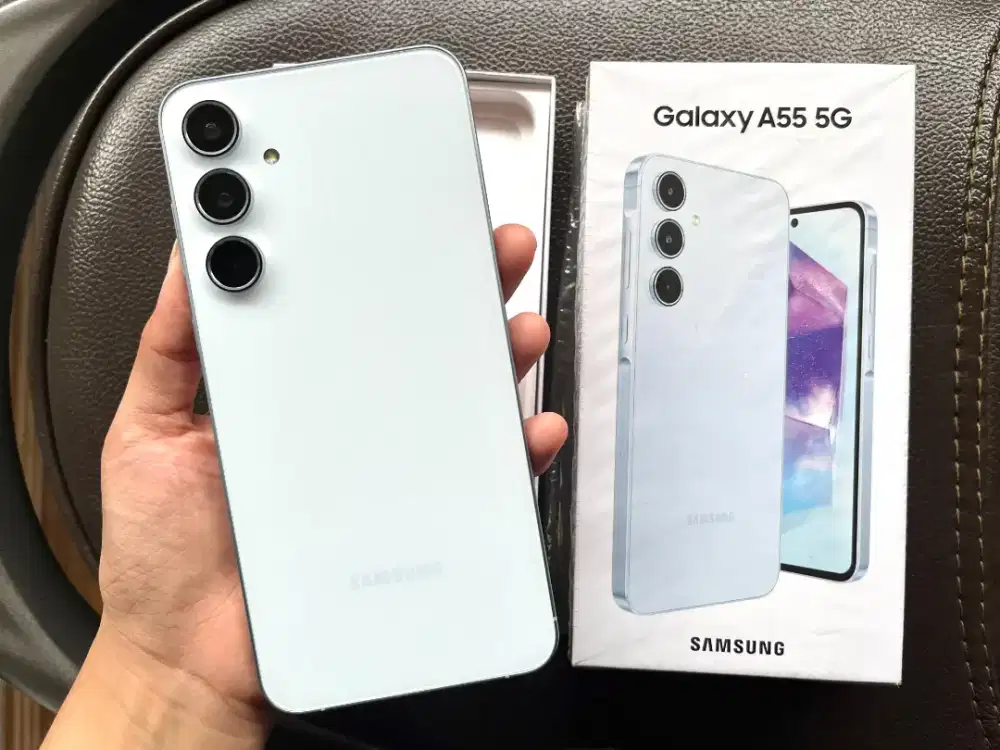 Samsung A55 5G 12/256GB White Mulus Komplit No Minus