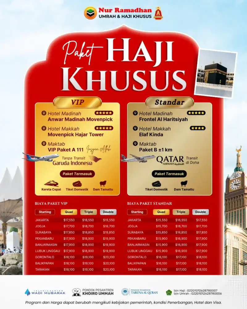 Haji Khusus Travel Sunnah Nur Ramadhan