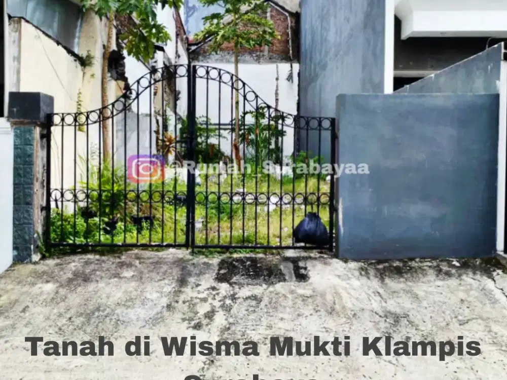 Tanah Dijual di Wisma Mukti Klampis dekat Manyar, Kertajaya, Semolowaru