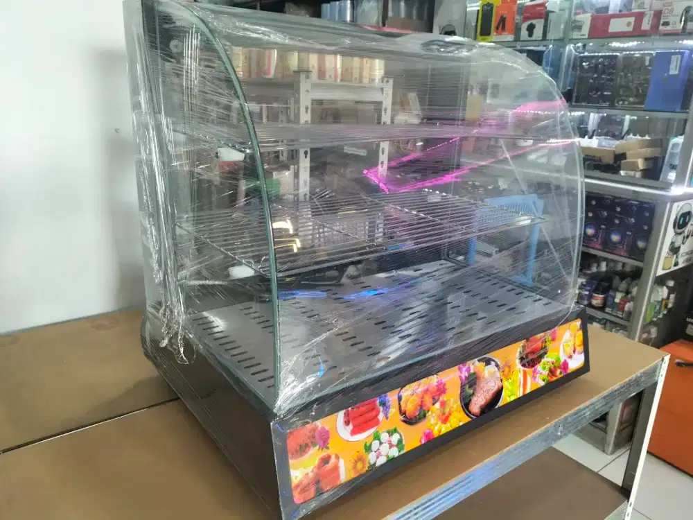 Etalase penghangat makanan