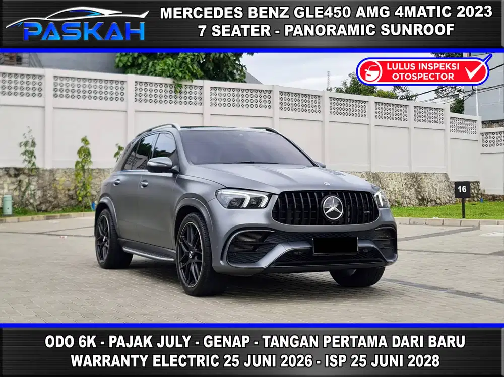 BUNGA=4% TAX=JULY Odo=6Rb MERCEDES BENZ GLE450 AMG 2023 GLE 450 2023