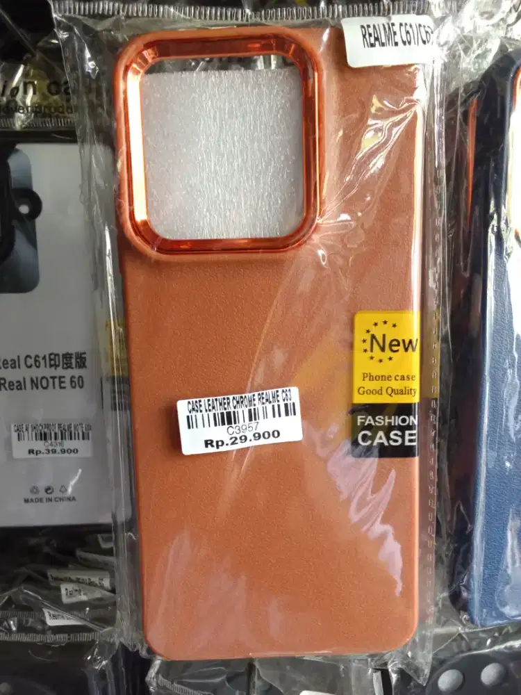 CASE LEATHER CHROME REALME C63 ATLANTIS DASYAT