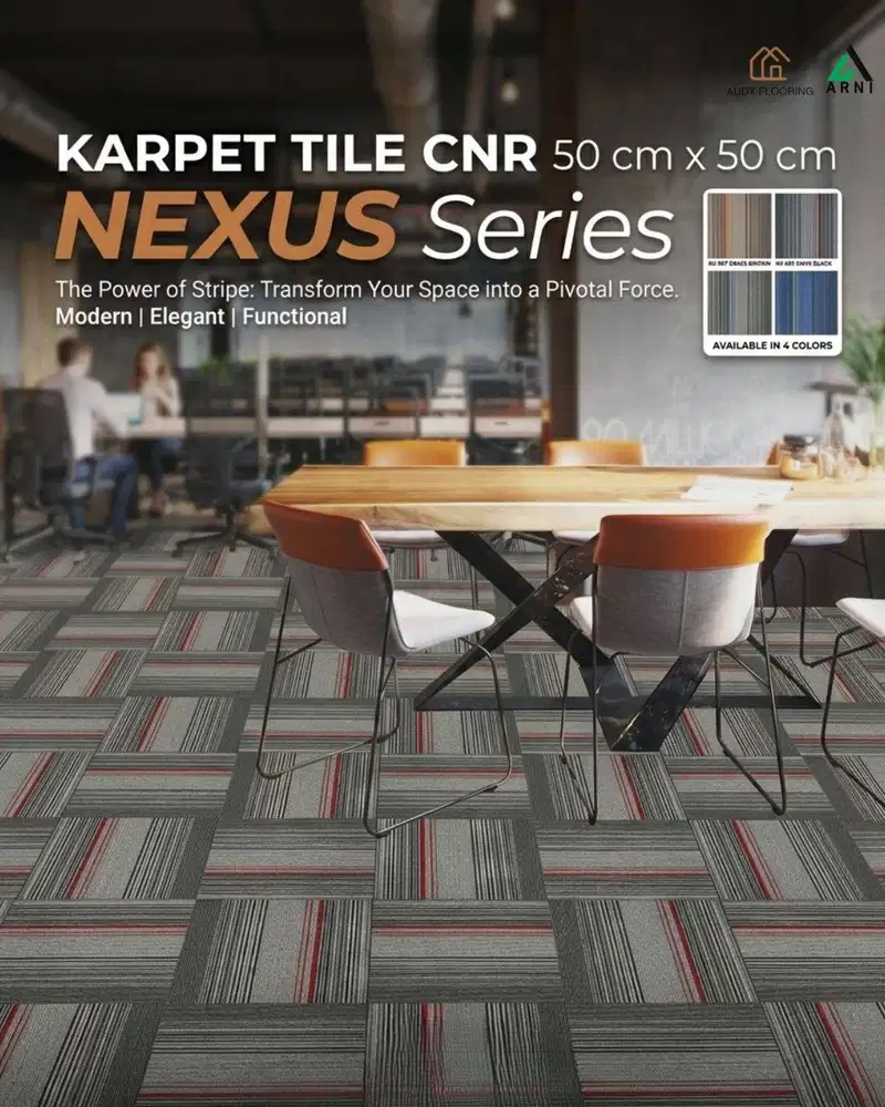 Karpet Tile CNR Nexus Series Uk. 50cmx50cm | Dekorasi Karpet Kantor,Ho