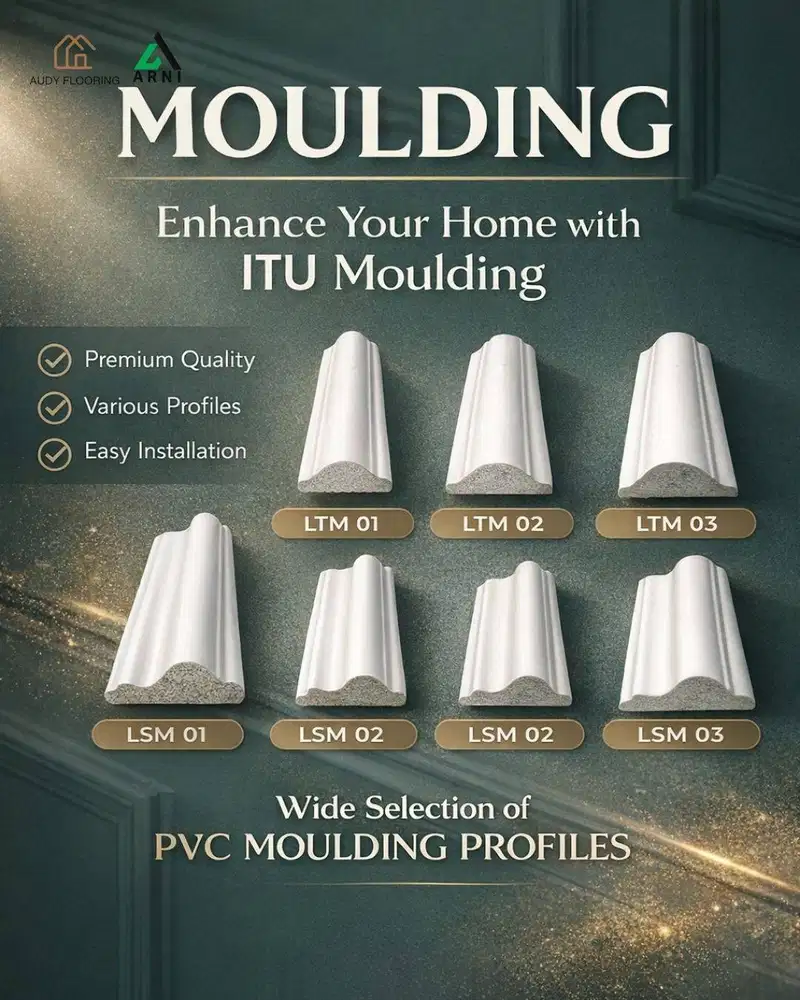 ITU List Moulding tipe LTM & LSM | Wall List Dinding Plafon Rumah Inte