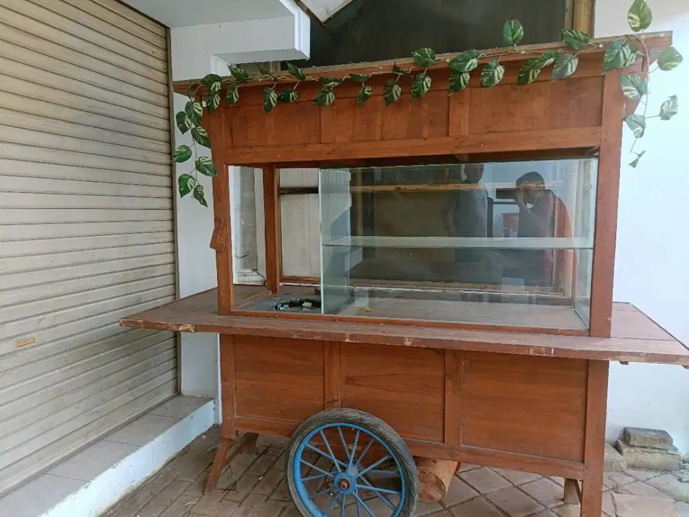 Gerobak Angkringan Kayu utk jualan