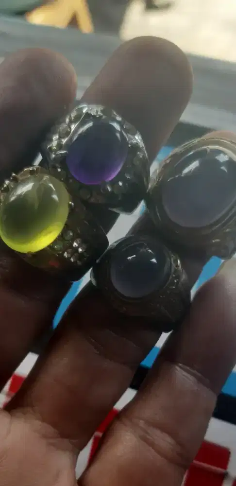 batu akik permata natural no treatment 4 buah harga untuk semua