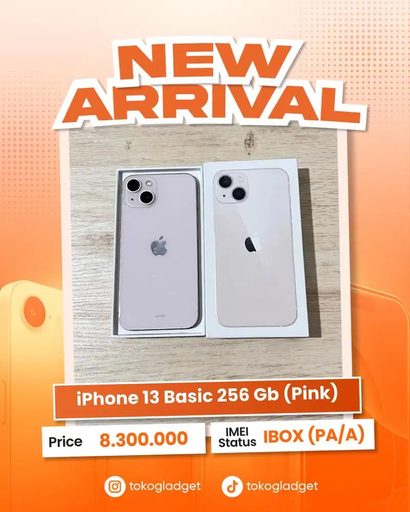 iPhone 13 Basic 256 Gb (Pink) ex IBOX
