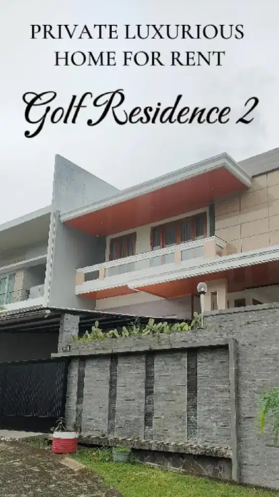 Rumah disewakan semarang Golf Residence 2 full furnish