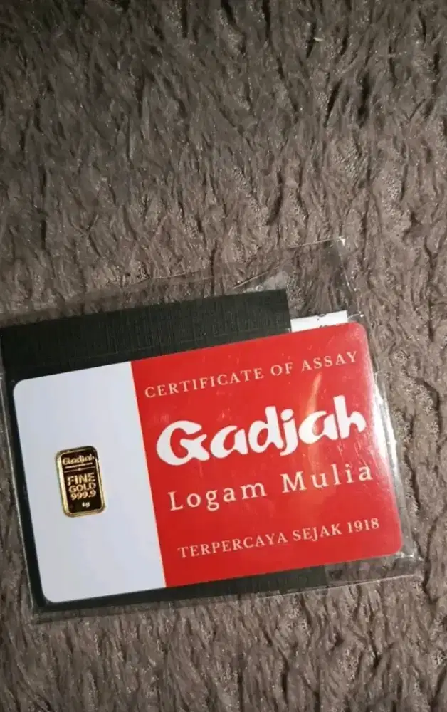Jual Emas GADJAH 99 1g Lengkap Sampai Ke Nota