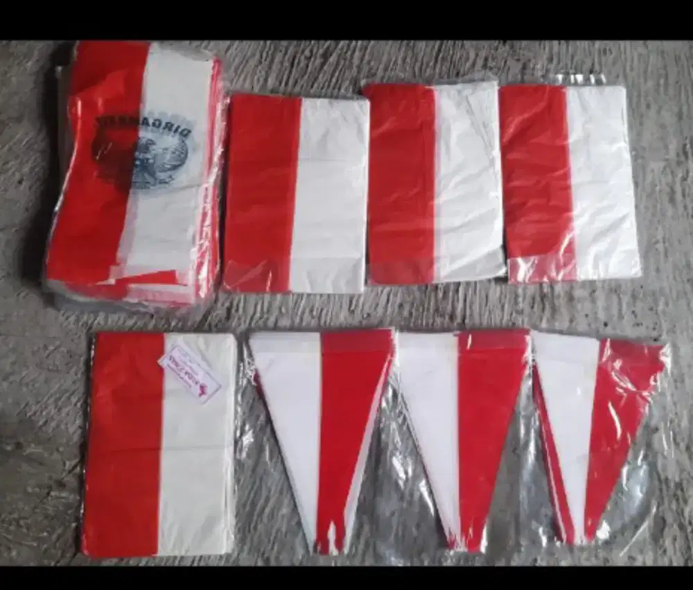 Bendera plastik murah 10 lembar 2500