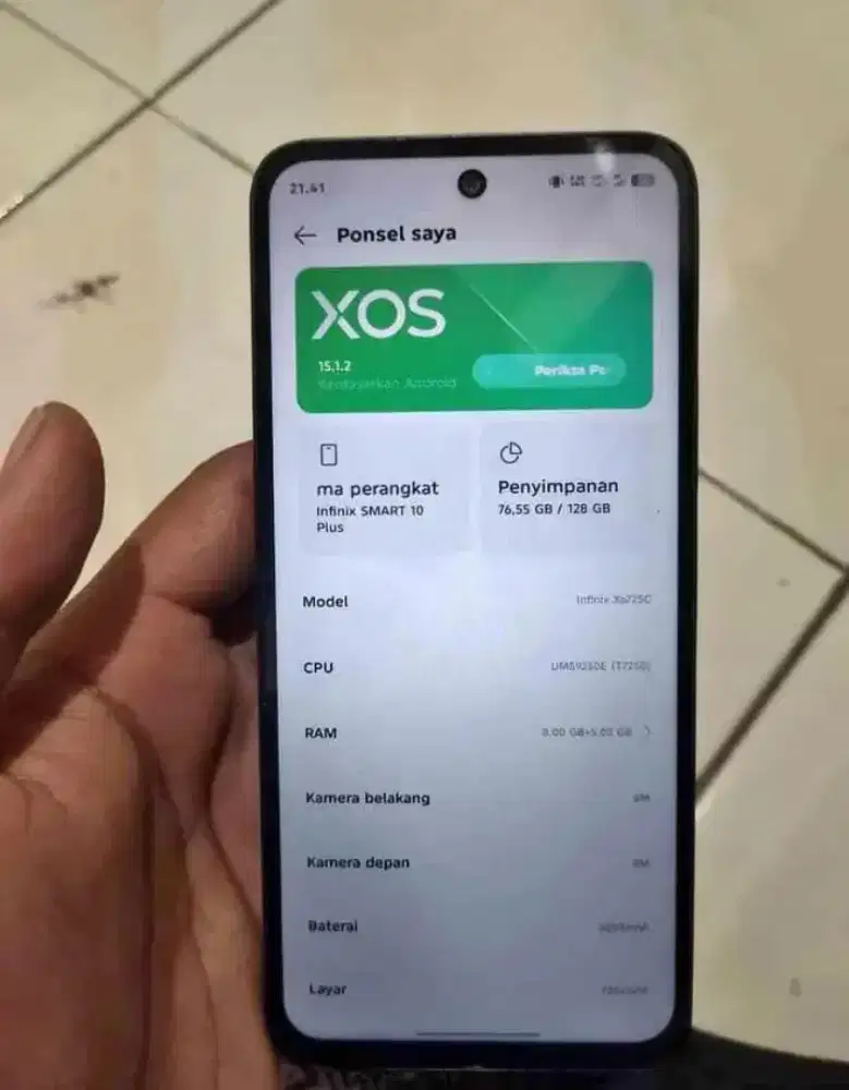 handphone infinix smart 10 plus