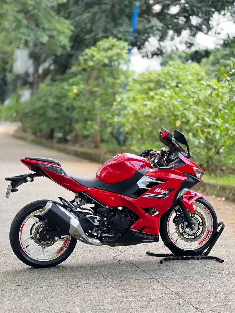KM 3K AJA! KAWASAKI NEW NINJA 250 FI 2021 MERAH PAJAK ON SIAP RIDING