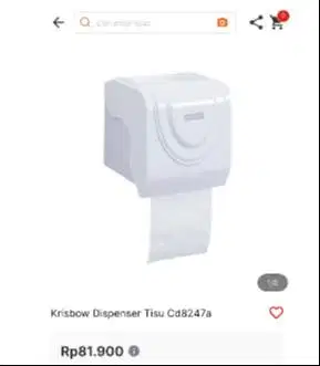 Dijual cepat tempat tisu toilet gulung merk krisbow