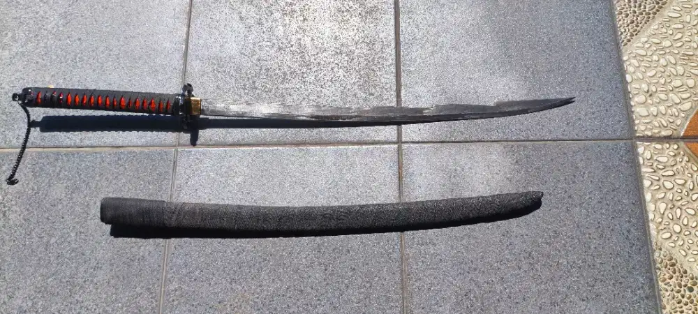 Pedang Samurai Zangetsu Asli Tajam