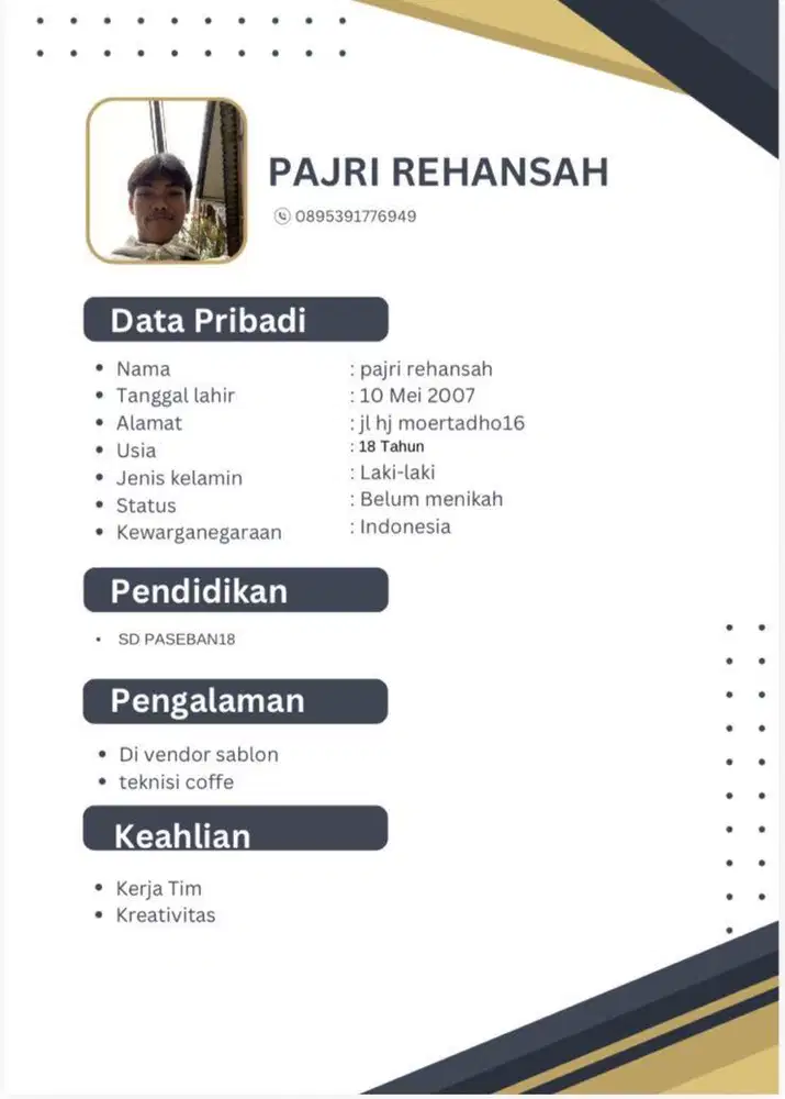 Mencari pekerjan apa ajah asal cukup untuk kebutuhan