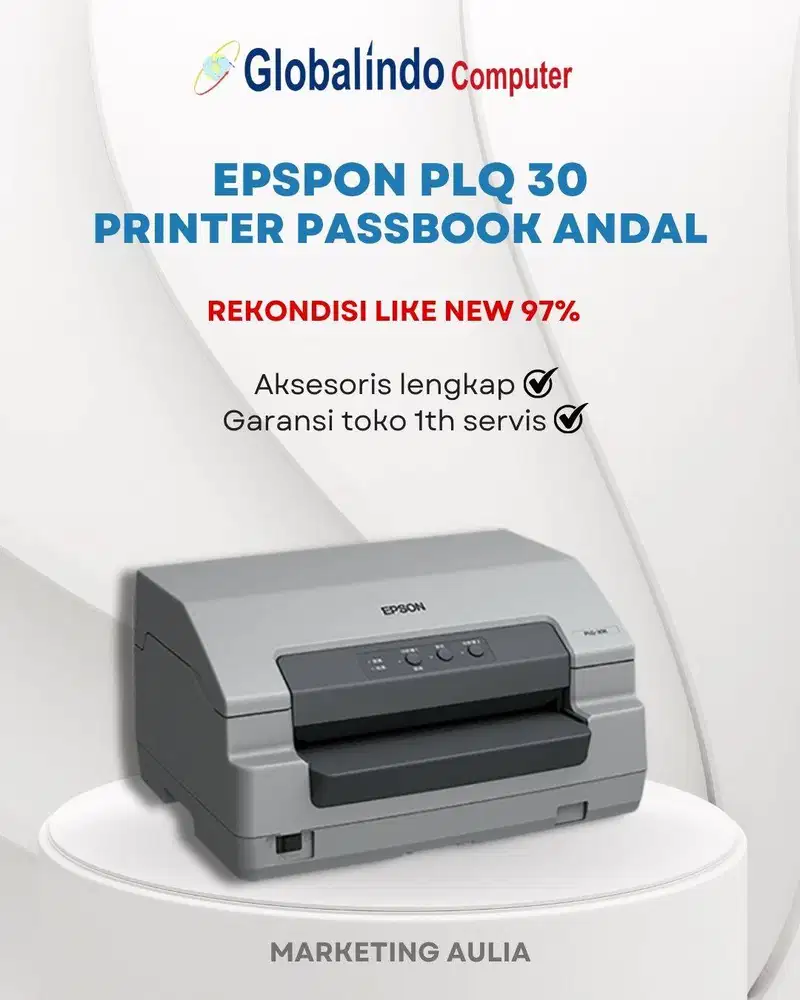 PRITER EPSON PLQ 30 / PRINTER PASSBOOK DOTMATRIX