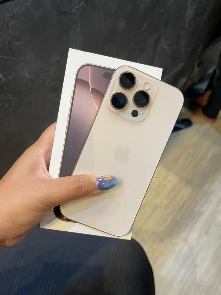 Iphone 16 Pro Desert Titanium 128gb Bh 100% Garansi 1 maret 2027 ibox