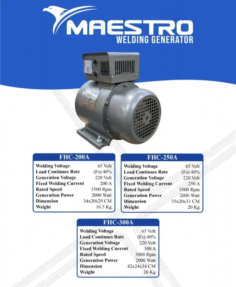 Dinamo las fhc maestro dan mesin usaha lainnya murah berkualitas