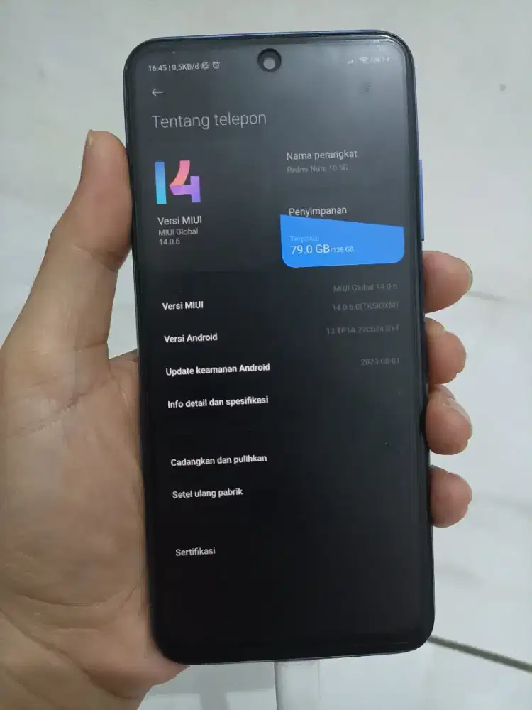 Jual Cepat Xiaomi Redmi Note 10 5G 8/128 NFC Bersih Resmi