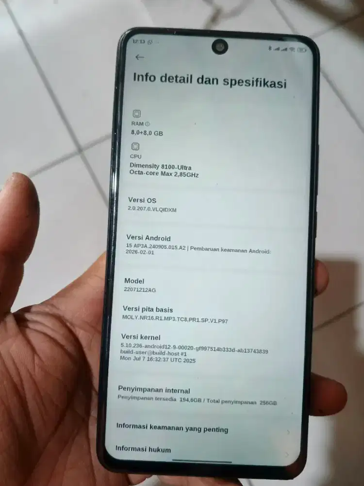 Xiaomi 12T mulus