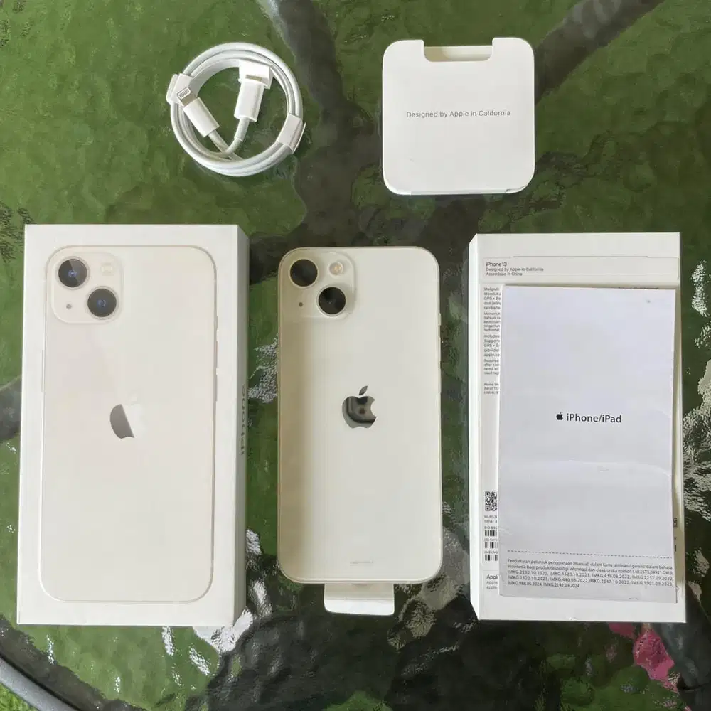 Iphone 13 128gb ibox fullset ori BNOB Starlight