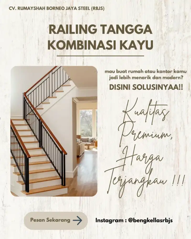 RAILING TANGGA AESTHETIC DAN MEWAH