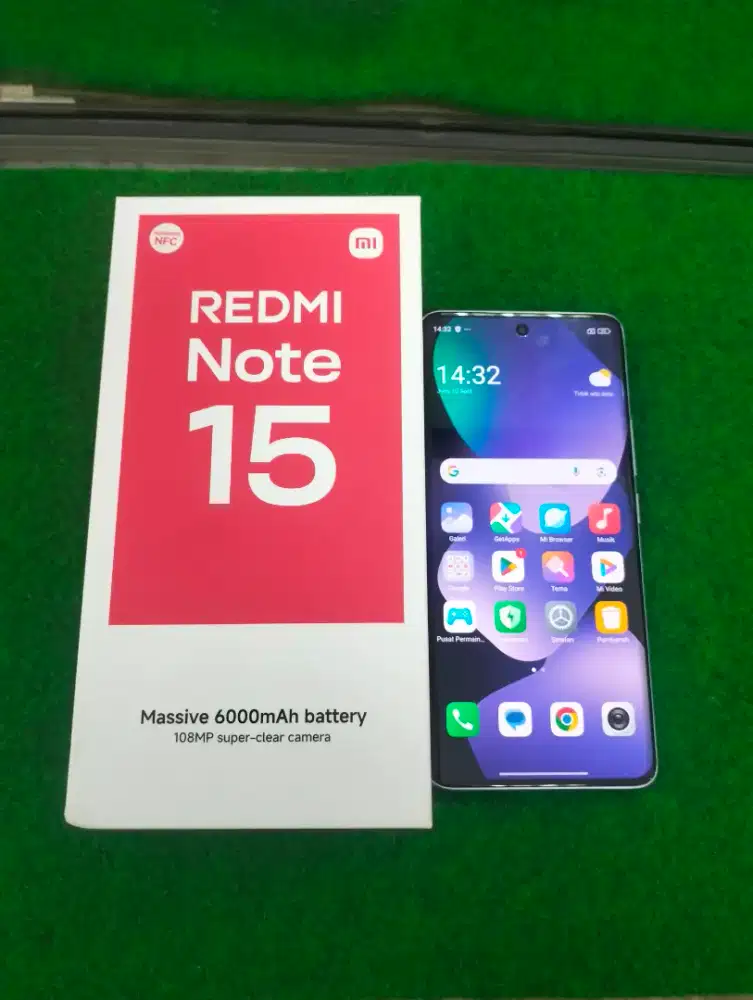 redmi note 15 ram 8/128gb lengkap mulus